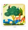 Unity In Fight Multicolour (4 x 4 Inches) Marble (Set of 2) Coasters