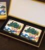 Unity In Fight Multicolour (4 x 4 Inches) Marble (Set of 2) Coasters