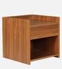 Uno Bedside Table in Teak Finish Uno Bedside Table in Teak Finish