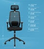 Uno Breathable Mesh Ergonomic Chair In Black Colour