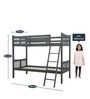 Uno Kids Bunk Bed in Grey Finish