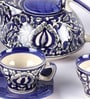 Twilight Blue & White Ceramic (Set of 15) Teaware Set