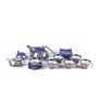 Twilight Blue & White Ceramic (Set of 15) Teaware Set