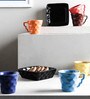 110 ML Multicolor Ceramic Cups Set of 6