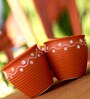 150 ML Orange Stoneware Cups Set of 6