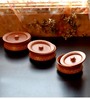 Cratea 700ml Brown Stoneware (Set of 3) Serving Dishes with Lid