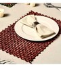 Red Fibre Solid Placemats Set of 2