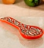 India Moroccan Red & White Ceramic Cutlery Holder