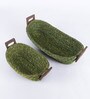 India Olive Green Sabai Grass Bread Baskets
