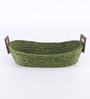 India Olive Green Sabai Grass Bread Baskets