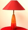 Red Fabric Table Lamp