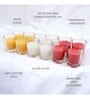 Unscented Clear Glass Filled Colored Votive Candles Pack of 12