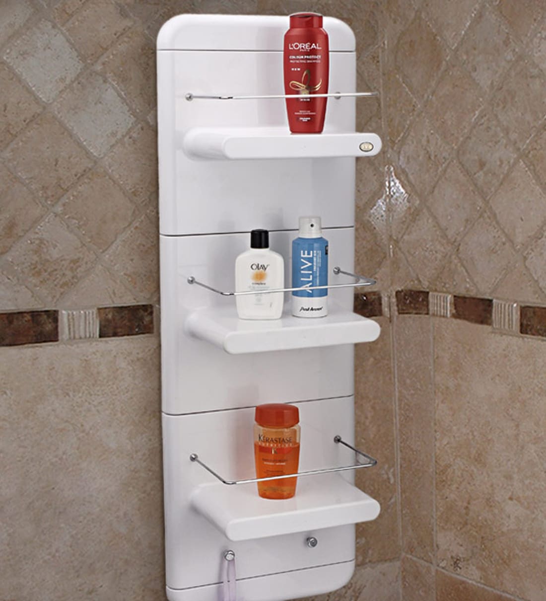 Buy Abs Bathroom Shelf In White L 13 W 7 H 38 Inches By Upasana Online Bathroom Shelves Bathroom Shelves Discontinued Pepperfry Product