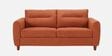 Modern Terra Upholstery 3 Seater Sofa With Solid Wood Frame Legs In Cider Orange Colour