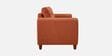 Modern Terra Upholstery 3 Seater Sofa With Solid Wood Frame Legs In Cider Orange Colour