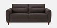 Urban Loft Upholstery 3 Seater Sofa With Solid Wood Frame Legs In Misty Grey Colour