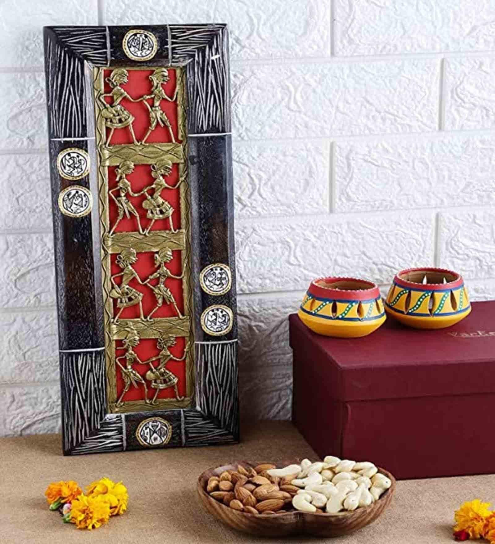 Upahaar Hand-made Dhokra Wall Hanging Gift Box