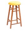Upholstered Bar Stool In Yellow Colour