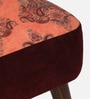 Viraasat  Velvet Slipper Chair In Orange Colour
