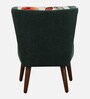 Nova Velvet Slipper Chair In Green & Pink Colour