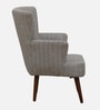 Mantra  Velvet Wing Chair In Grey Colour