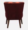 Viraasat  Velvet Slipper Chair In Orange Colour
