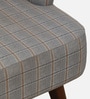 Mantra  Velvet Wing Chair In Grey Colour