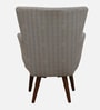 Mantra  Velvet Wing Chair In Grey Colour