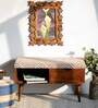 Upholstered Storage Bench In Natural Finish
