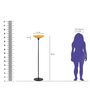 Uplight Floor Lamp In Amber Color Polyproplene Washable Shade