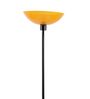 Uplight Floor Lamp In Amber Color Polyproplene Washable Shade
