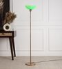 Uplight Floor Lamp In Green Color Polyproplene Washable Shade