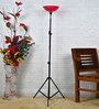 Uplight Tripod (Adjustable Height) Floor Tripod Floor Lamp with Red Acrylic Shade