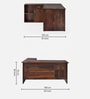 Uprise Sheesham Wood Executive Desk in Brown Colour
