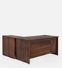 Uprise Sheesham Wood Executive Desk in Brown Colour