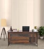 Uprise Sheesham Wood Executive Desk in Brown Colour