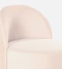 Upton Water Repellant Velvet Barrel Chair in Cream Color