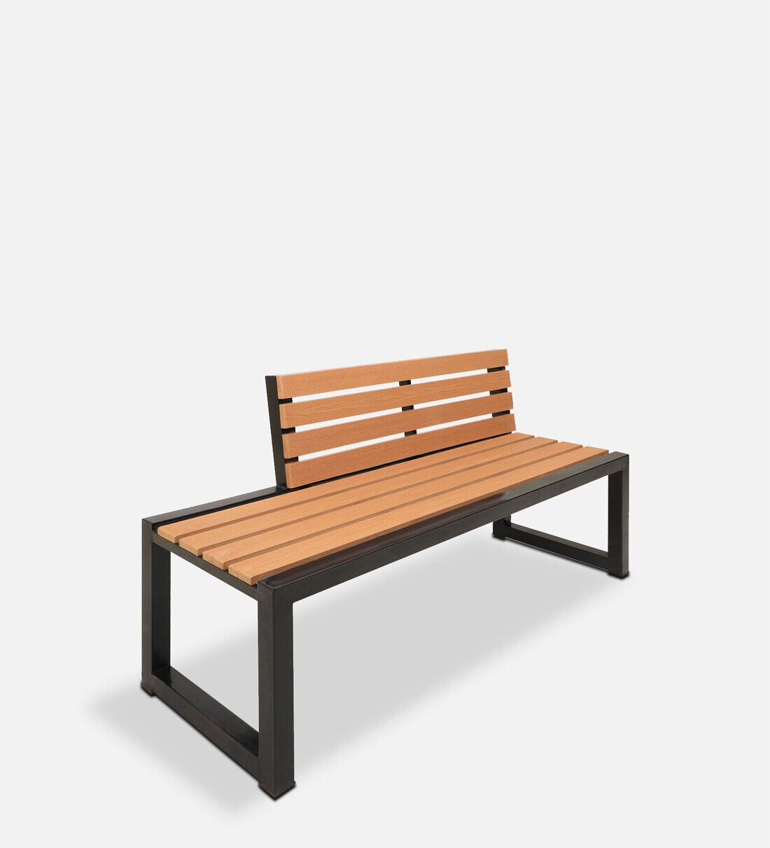 outdoor dining bench with backrest