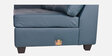 Urel LHS 3 Seater Sectional Sofa in Blue Colour