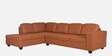 Urel RHS 3 Seater Sectional Sofa in Tan Colour