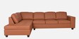 Urel RHS 3 Seater Sectional Sofa in Tan Colour