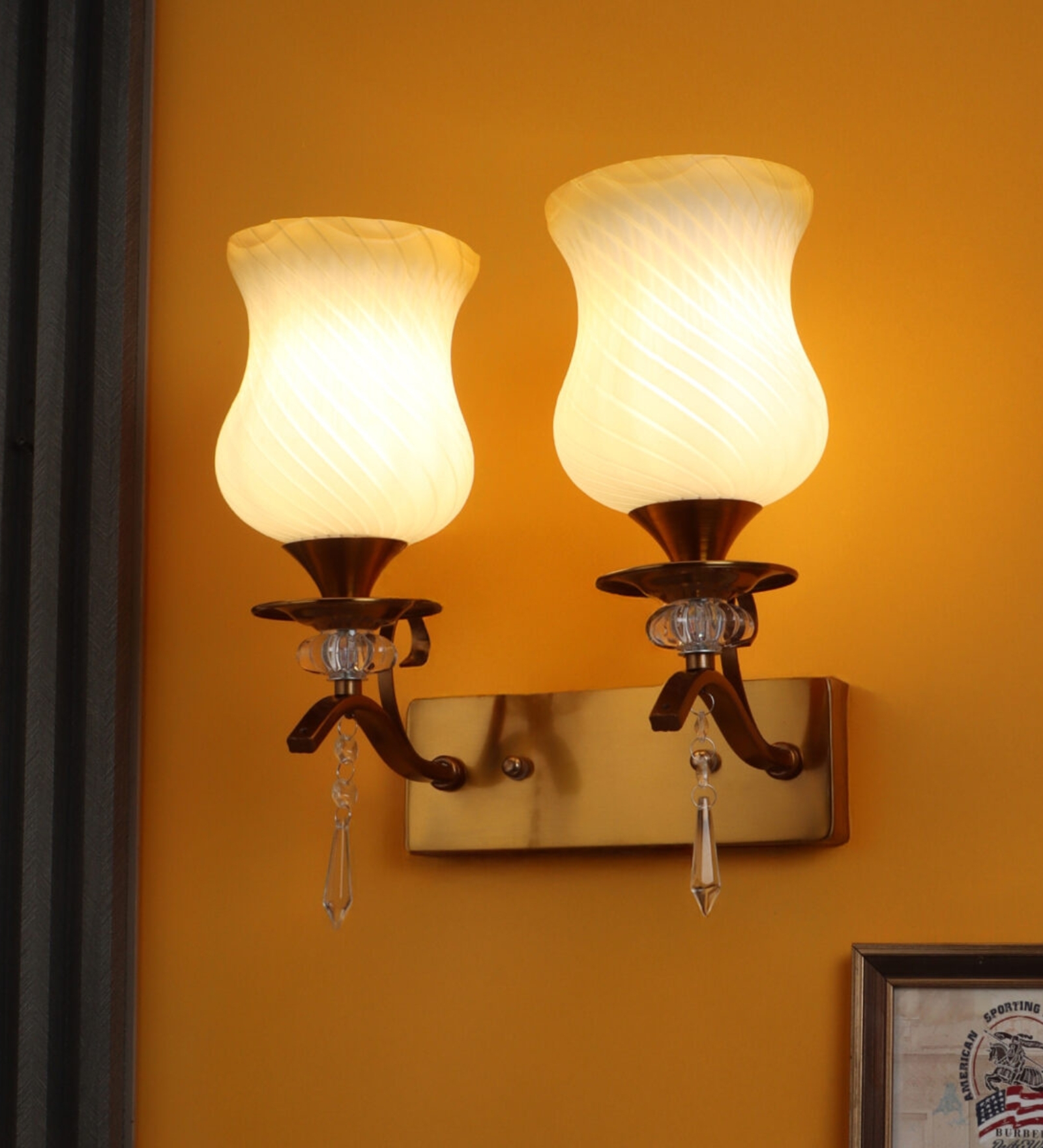 Urban Antique & Gold Mild Steel Wall Light