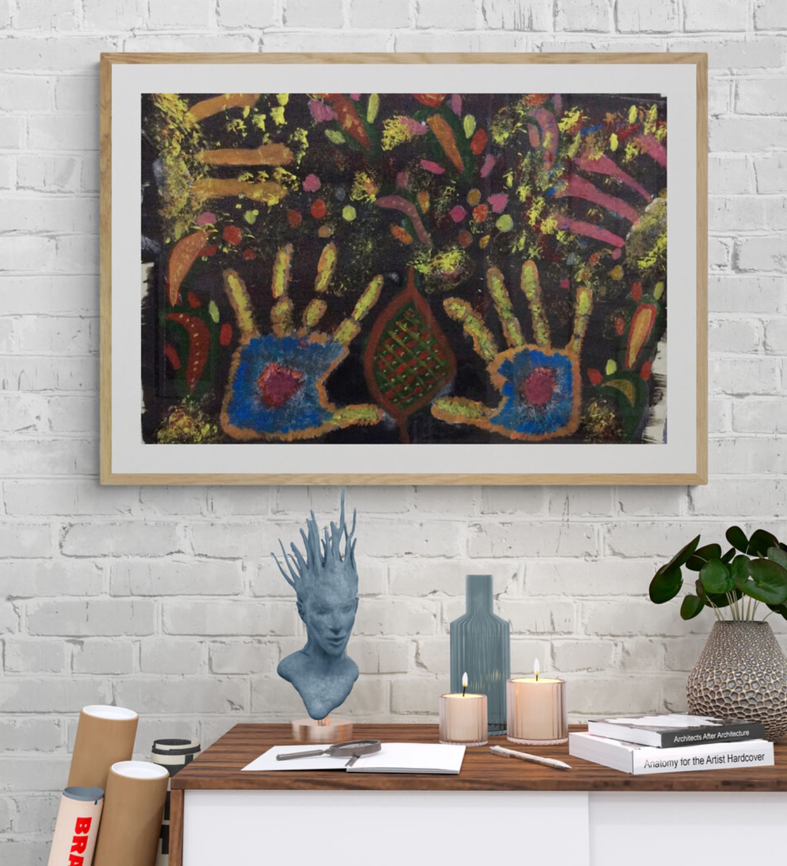 Buy Urban Handmade Acrylic On Canvas Board Unframed at 11 OFF by