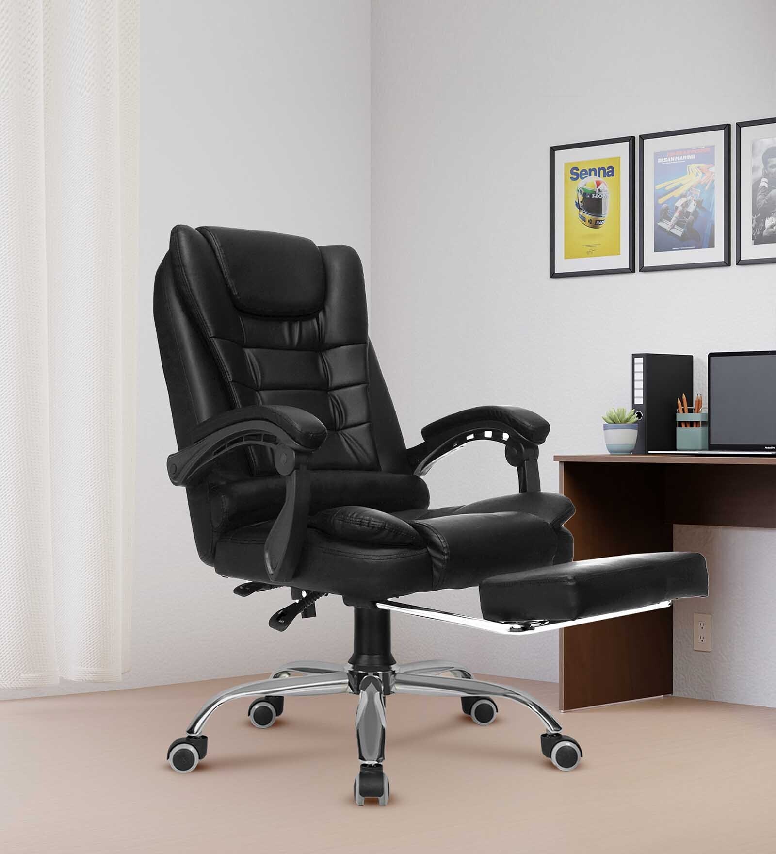 Urbane Pro Leatherette Executive  Chair In Black  Colour