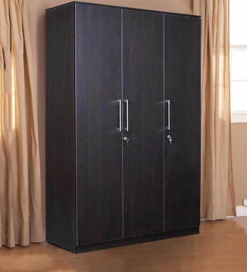 Buy Urban Three Door Wardrobe In Wenge Colour With Hettich And