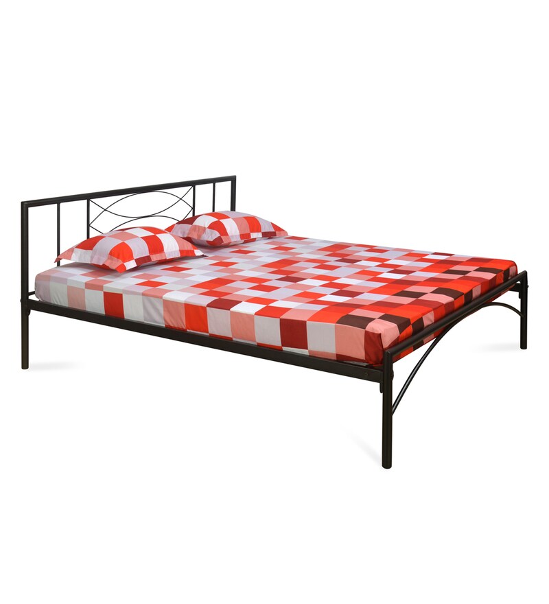 Buy Ursa King Size Bed in Black Finish by home Online Modern King