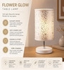 3D Flowers Print Metal Night Lamp