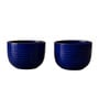 Urban Blue Glaze Ceramic Bowl Set of 2(320ml Each)