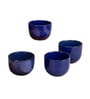 Urban Blue Glaze Ceramic Bowl Set of 4(320ml Each)