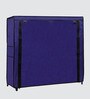 Serene Fabric  12-Shelves Collapsible Shoe Rack In Blue Colour